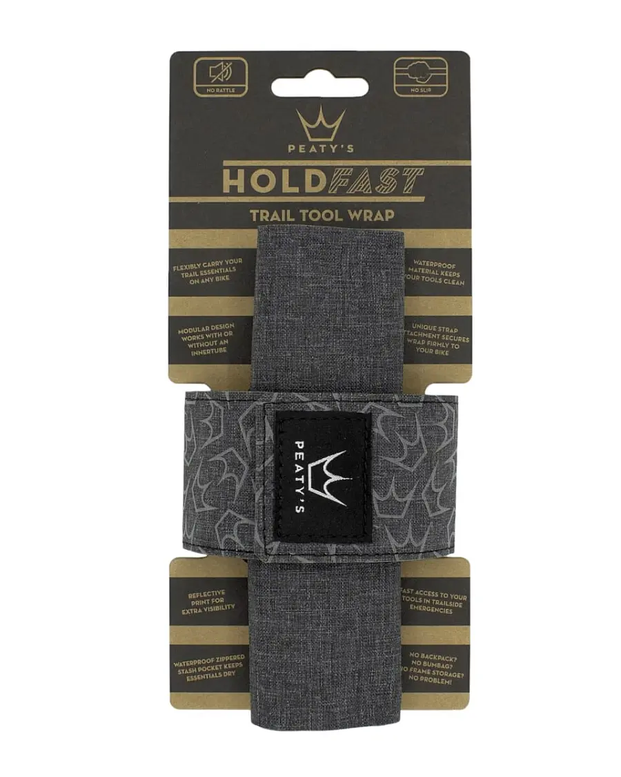 Peaty' Holdfast Trail Tool Wrap felsőcső váztáska, szerszámtáska, tépőzáras, szürke