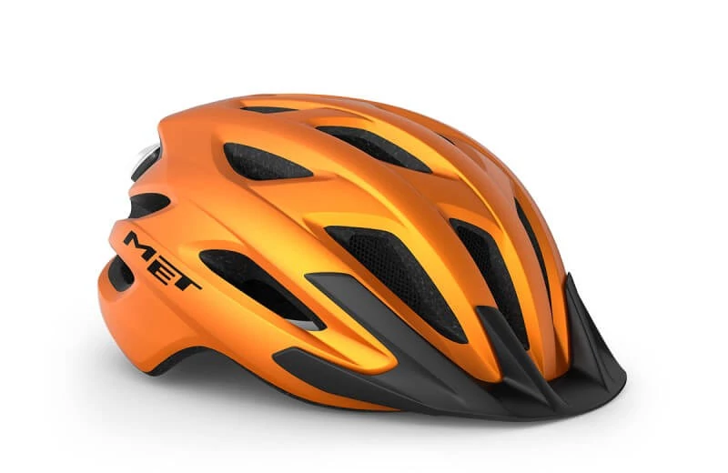 MET Crossover unisex MTB bukósisak, S-M-es méret (52-59 cm), matt narancs