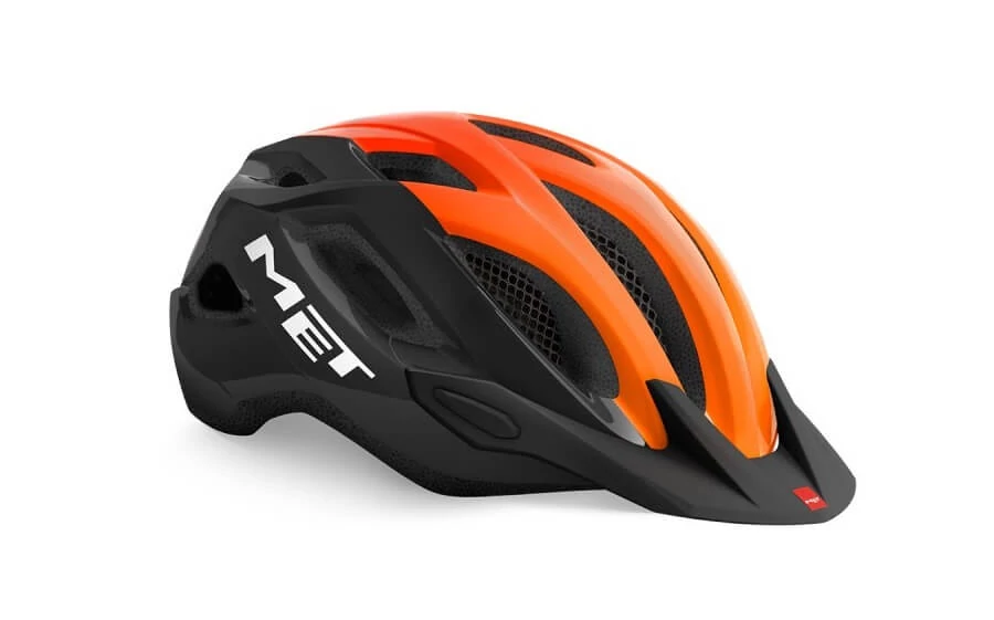MET Crossover unisex MTB bukósisak, M-es méret (52-59 cm), fekete-narancs