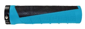 Rock Machine Enduro bilincses markolat, 128 mm, fekete-kék, fekete bilinccsel