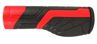 Rock Machine Tour ergonómikus normál gumi markolat, 125 mm, fekete-piros