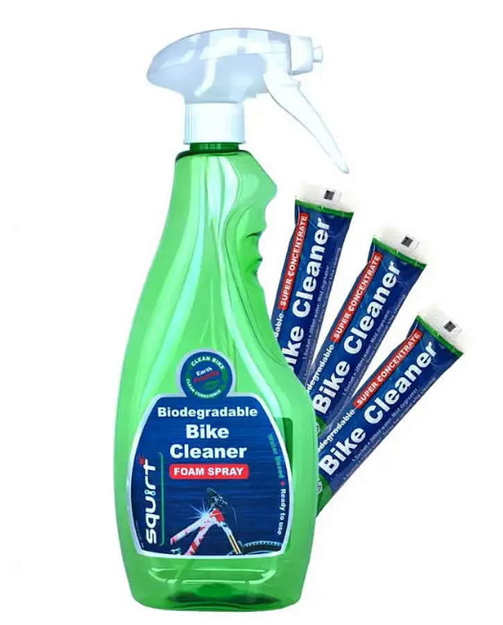 Squirt Bike Cleaner habzó tisztítószer koncentrátum 3x30ml, szórófejes palack 750ml