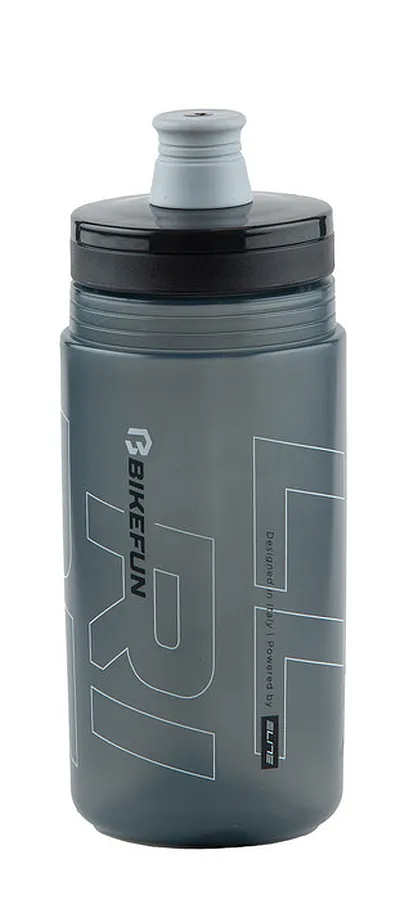 Bikefun Ride'n'Roll műanyag kulacs, 550 ml, csavaros, Elite, szürke