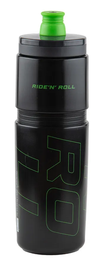 Bikefun Ride'n'Roll műanyag kulacs, 750 ml, csavaros, Elite, fekete