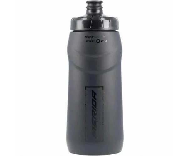 Merida Swivel-Fidlock műanyag kulacs, csavaros, 620 ml, fekete