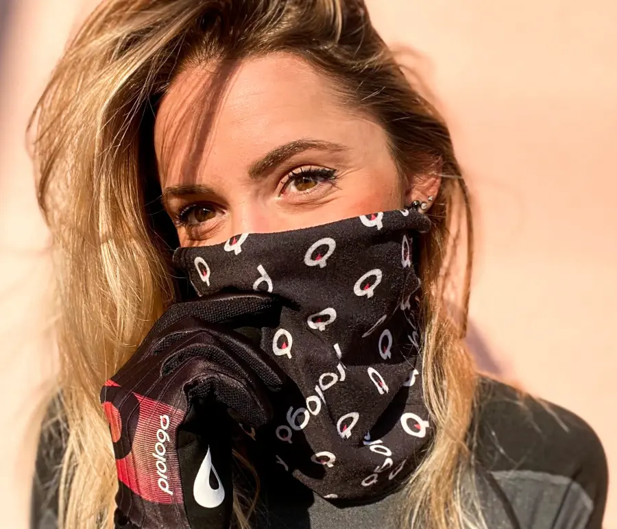 Prologo Bandana csősál, unisize, fekete-fehér