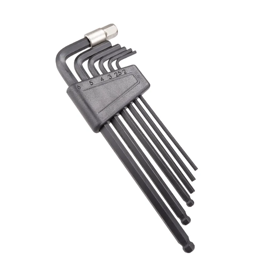 Superb TB-7715 L alakú imbuszkulcs készlet, 2-8 mm, fekete