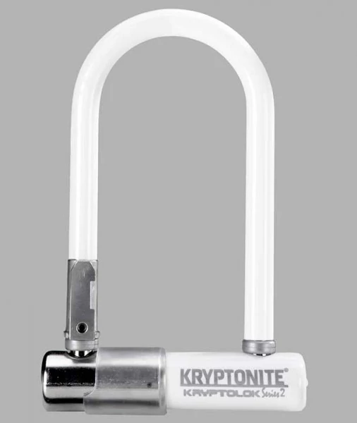 Kryptonite Kryptolok Mini-7 U-lakat, 178 x 82 x 13 mm, fehér