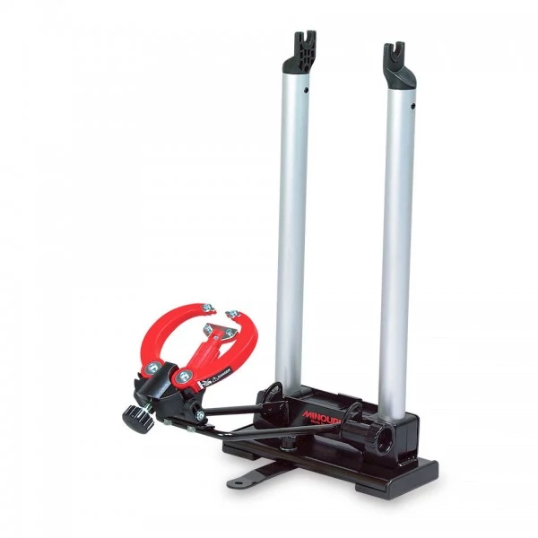 Minoura FT-1 Pro alu centrírállvány, ezüst - fekete