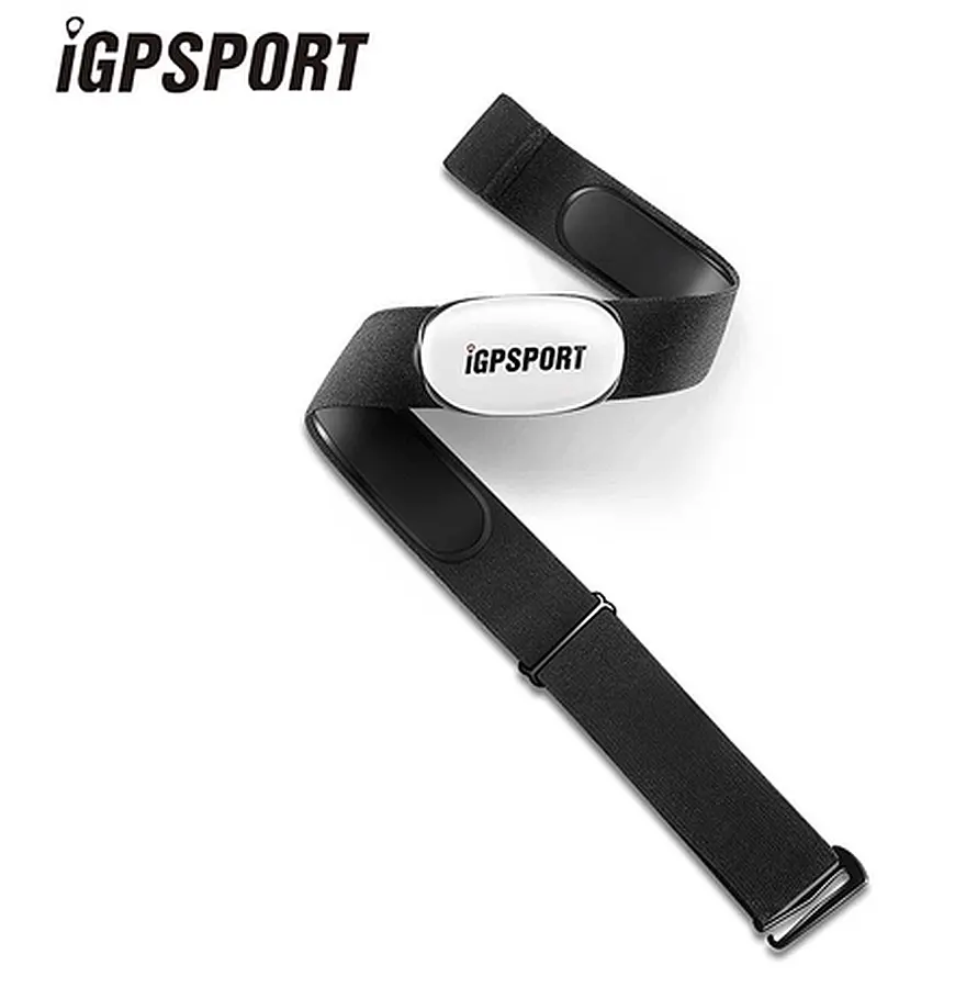 iGPSPORT HR Runner pulzusmérő mellkaspánt, Bluetooth 5.0, ANT+, fekete-fehér