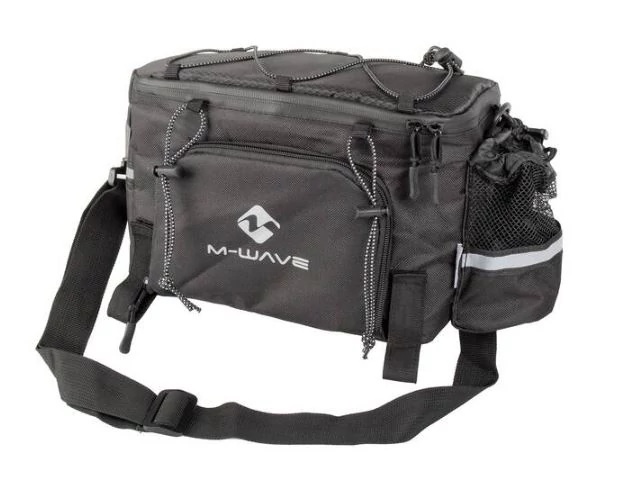 M-Wave Amsterdam EXP Trunk Bag egy részes csomagtartó táska felülre, lehajtható oldalakkal, 16L, fekete
