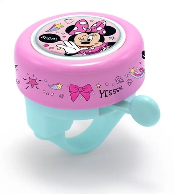 Csepel Disney Minnie gyerek csengő, Minnie egeres, rózsaszín-türkiz