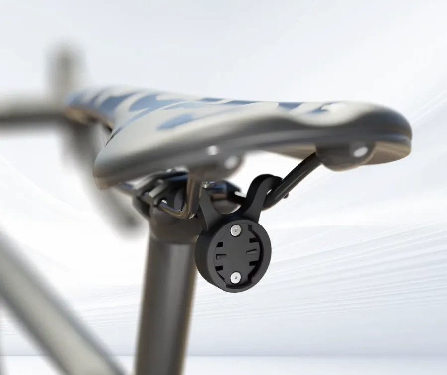 Cyclami S11 lámpatartó konzol nyeregpálcára, műanyag, hátsó, Garmin, fekete