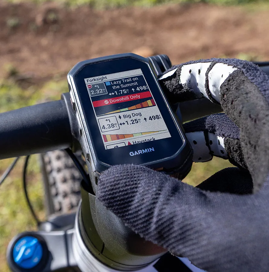 Garmin Edge MTB vezeték nélküli kerékpáros komputer, Gorilla Glass, GPS, fekete