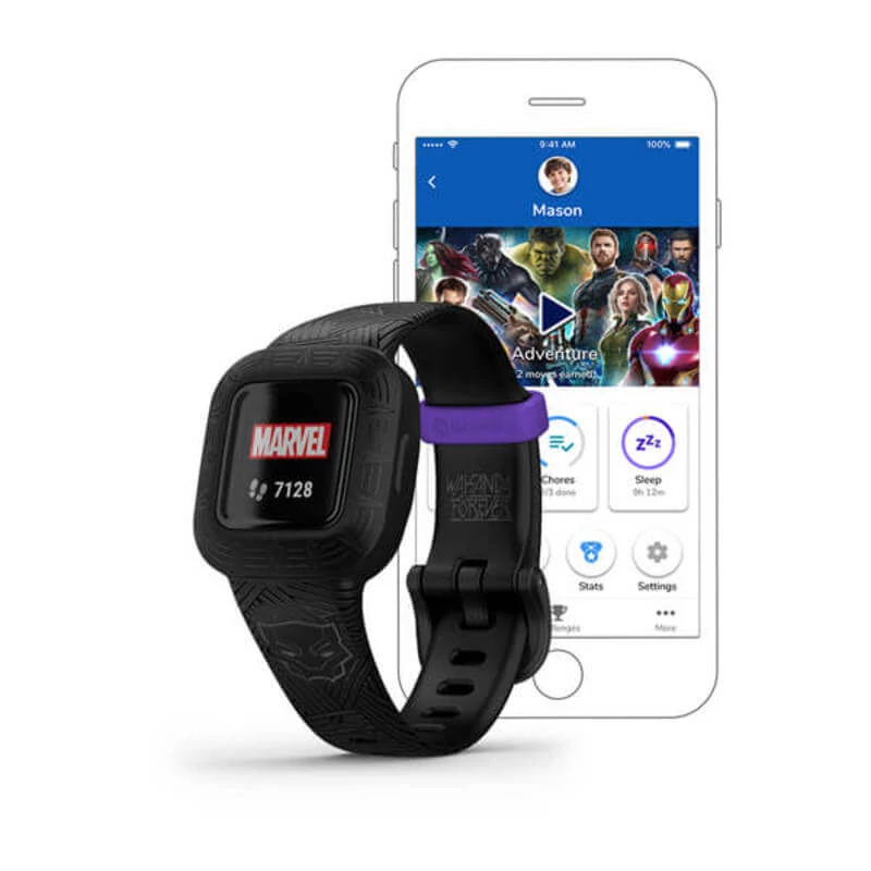 Garmin vivofit jr. 3 Fekete Párduc fitness okosóra