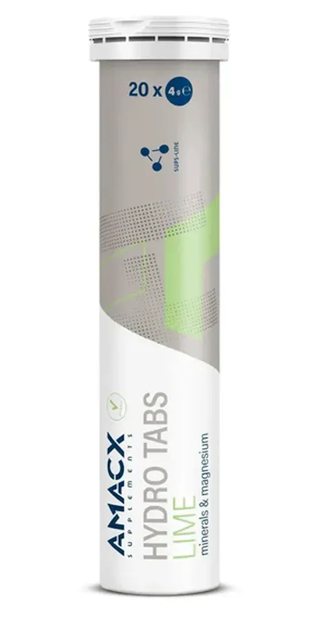 Amacx Hydro Tabs Lime vízben oldódó tabletta, 20db, lime ízű, 80g