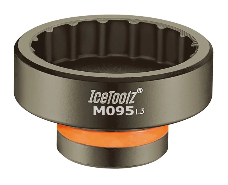 IceToolz M095 integrált középcsapágy kihajtó szerszám Shimano XTR-hez, SM-BB9000-hez, légkulcshoz, 39 mm