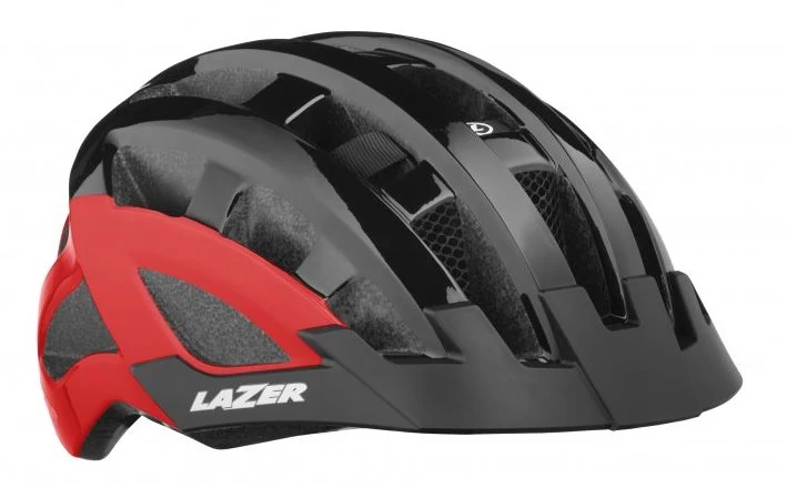 Lazer Compact DLX MTB bukósisak, unisex, unisize, fekete-piros