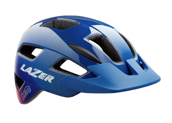 Lazer Gekko junior bukósisak, 50-56 cm, AutoFit System, kék-rózsaszín