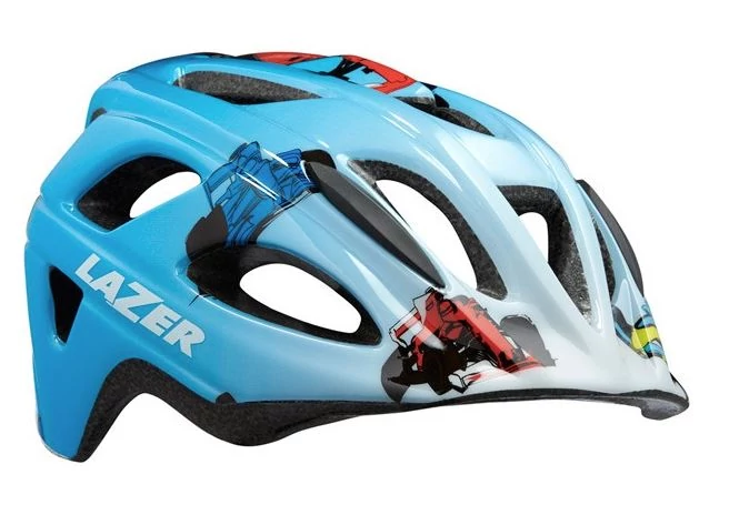 Lazer P'Nut gyerek bukósisak, 46-50 cm, AutoFit System, versenyautós, kék