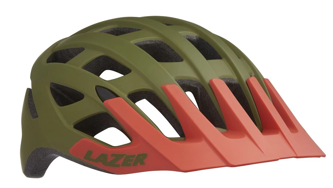 Lazer Roller 2020 MTB bukósisak, unisex, S-es méret (52-56 cm), matt khaki-narancs