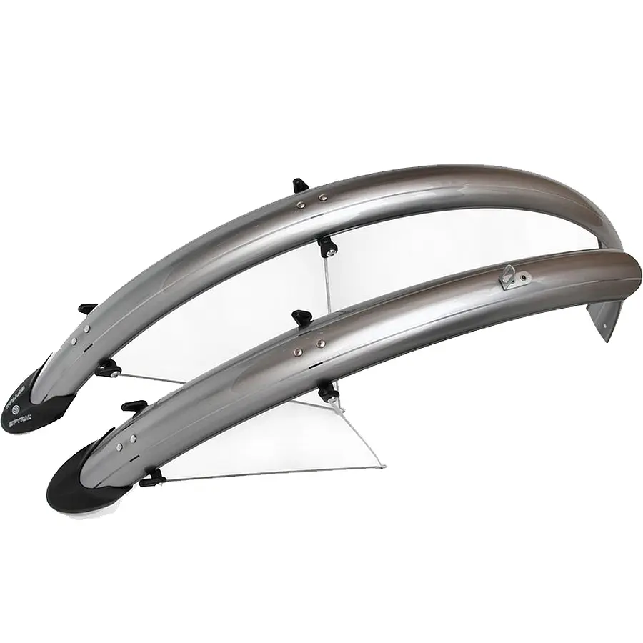 Spyral Analogue 26 colos MTB alu-műanyag sárvédő szett, 58mm, titán színű