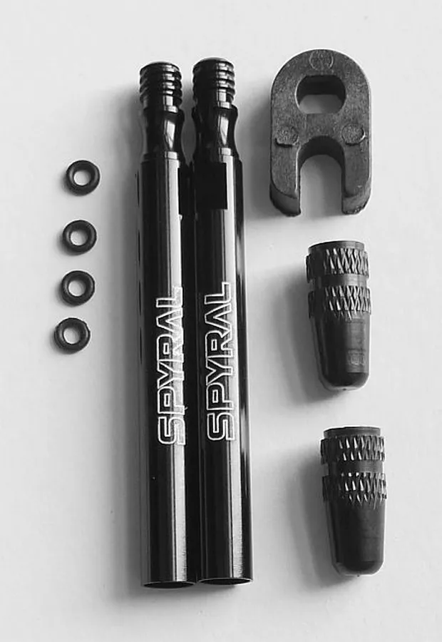 Spyral presta szelephosszabbító adapter, 60mm, fekete, 2db