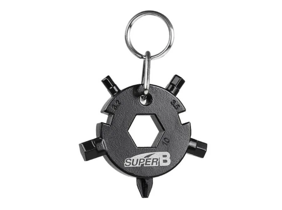 SuperB 8 funkciós mini zseb-szerszámkészlet, fekete