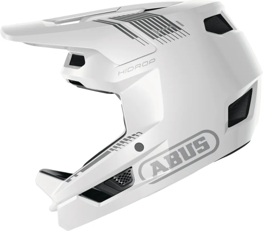 Abus HiDrop fullface DH bukósisak L-es (59-60 cm), fényes fehér (alpine white)