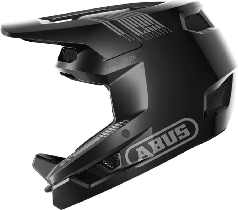 Abus HiDrop fullface DH bukósisak L-es (59-60 cm), fényes fekete (muted black)
