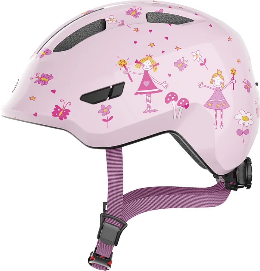 Abus Smiley 3.0 gyerek bukósisak, S-es méret (45-50 cm), hercegnős, rózsaszín