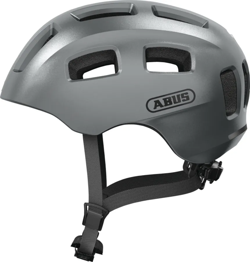 Abus Youn-I 2.0 gyerek bukósisak, LED világítással, M-es méret (52-57 cm), grafitszürke