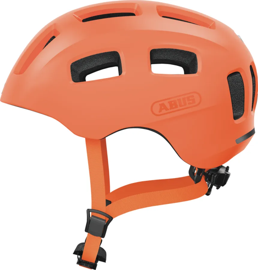 Abus Youn-I 2.0 gyerek bukósisak, LED világítással, M-es méret (52-57 cm), narancssárga