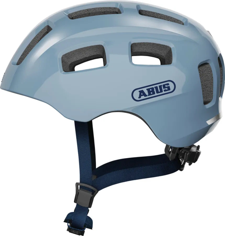 Abus Youn-I 2.0 gyerek bukósisak, LED világítással, S-es méret (48-54 cm), világoskék