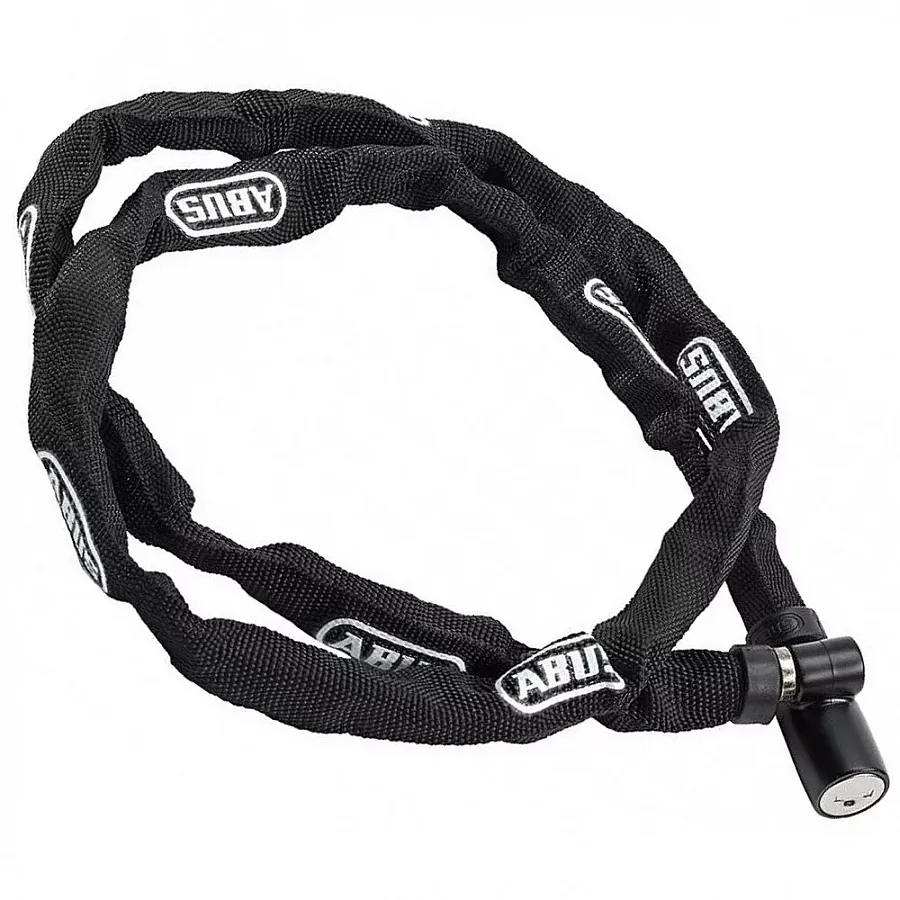 ABUS 1500 Web integrált kulcsos láncos lakat, 110 cm x 4 mm, fekete