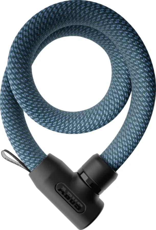ABUS Yarnit 4004K integrált kulcsos láncos lakat, 110 cm x 4 mm, kék