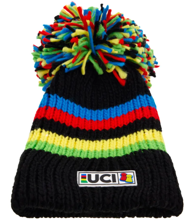 Santini Big Bobble UCI sapka, fekete-szivárványszínű