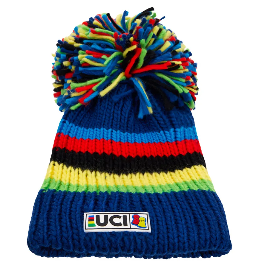 Santini Big Bobble UCI sapka, kék-szivárványszínű