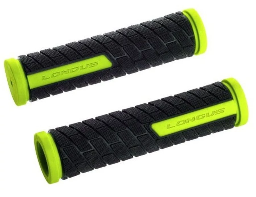 Longus Grid normál gumi markolat, fekete - neon sárga