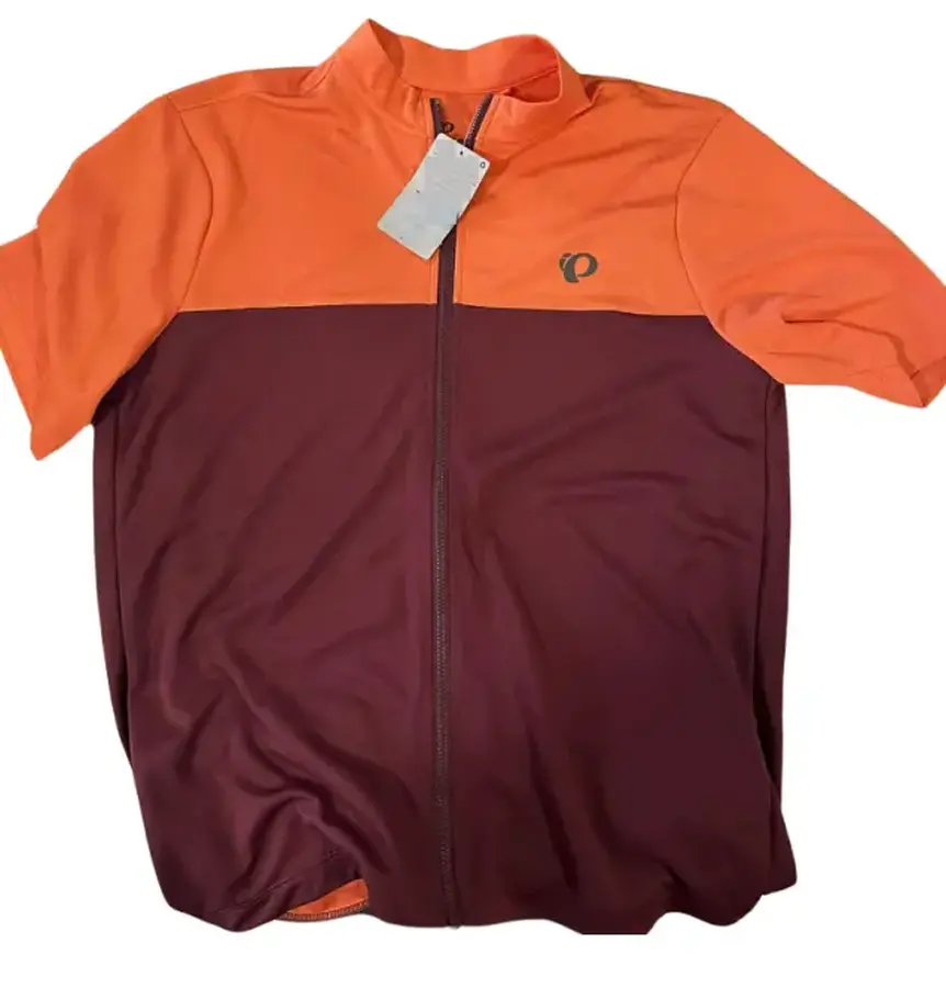 Pearl Izumi Quest férfi rövid ujjú mez, bordó-narancssárga, M-es méret