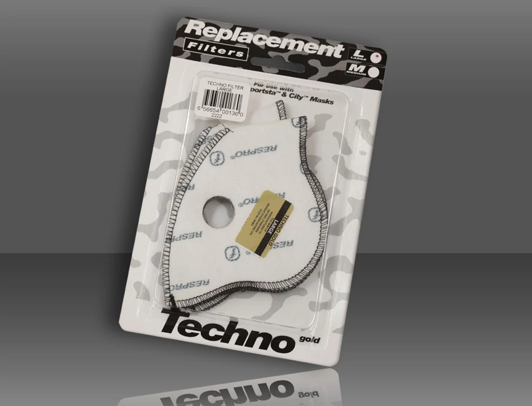 Respro kerékpáros légszűrő maszkhoz szűrőbetét Techno maszkhoz, L-es méret, párban