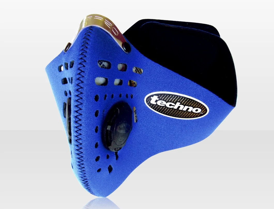 Respro Techno kerékpáros légszűrő maszk, kék, L-es méret