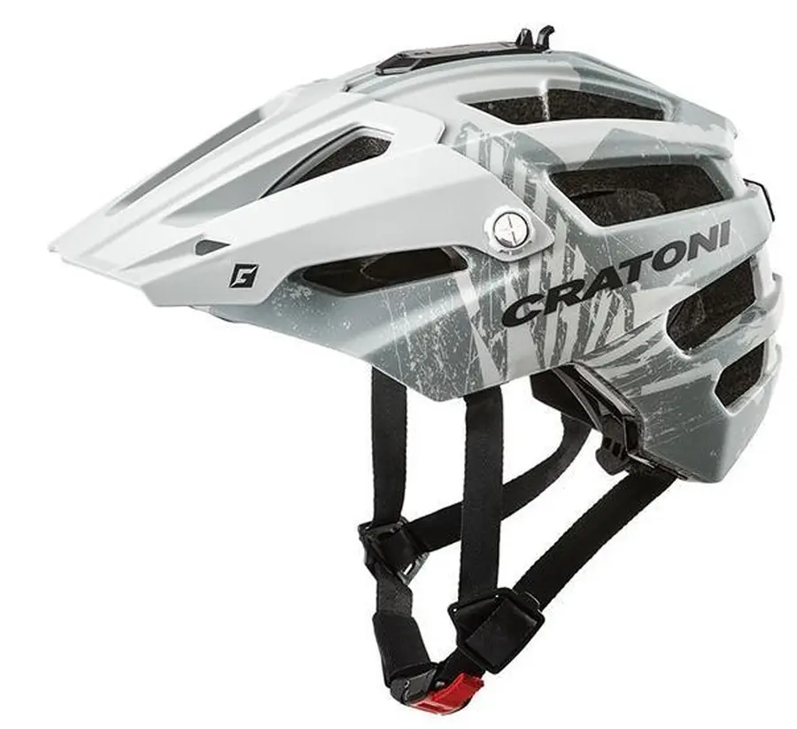 Cratoni AllTrack MTB bukósisak, kamera adapterrel, S/M (54-58), szürke