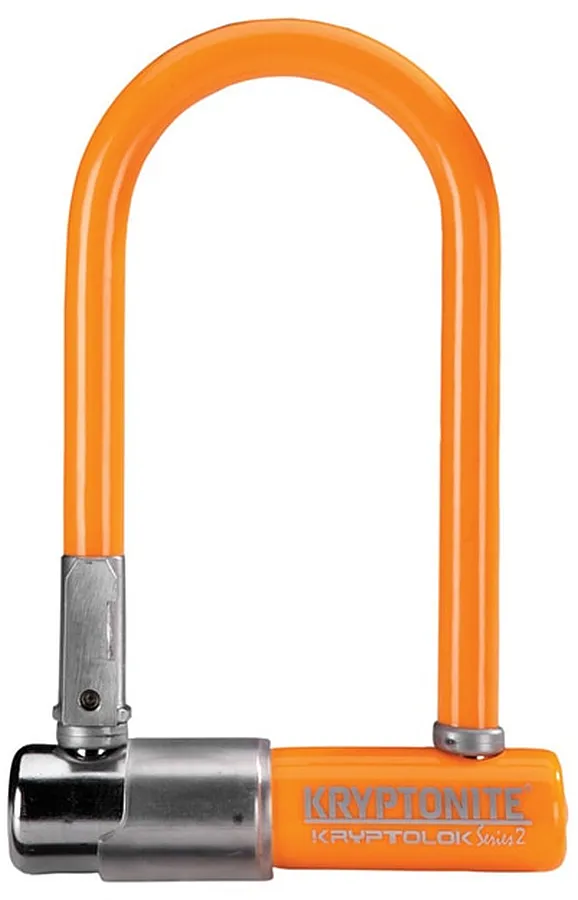 Kryptonite Kryptolok Mini-7 U-lakat, 178 x 82 x 13 mm, narancssárga