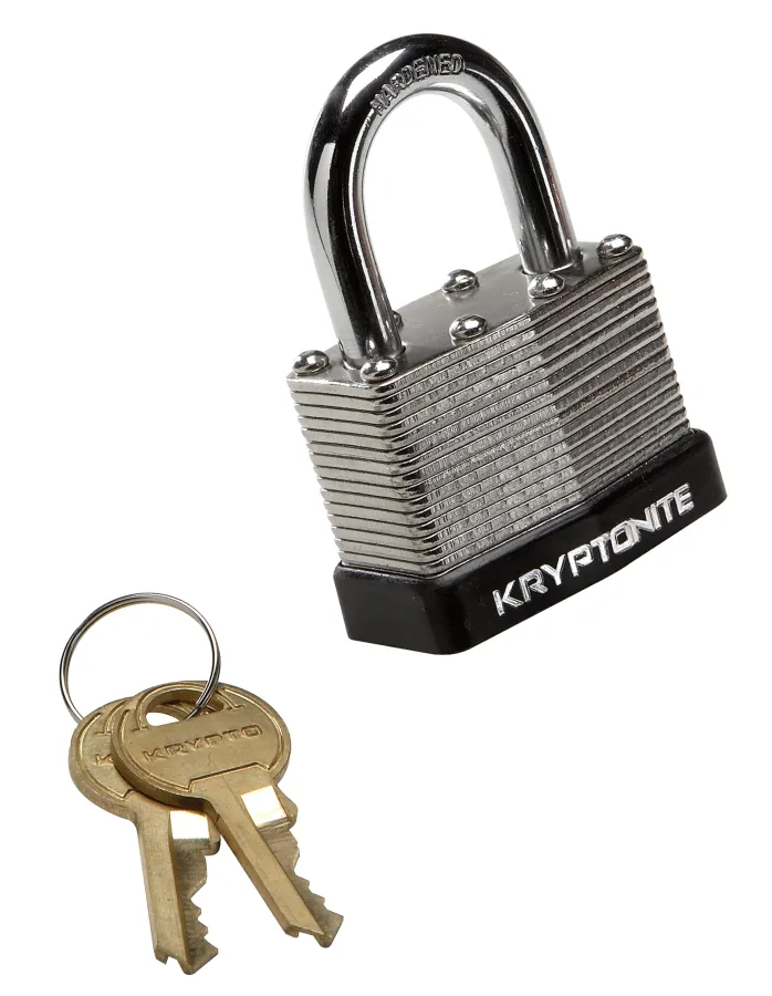 Kryptonite Padlock zár lakat, lemezelt, 44 mm széles, ezüst