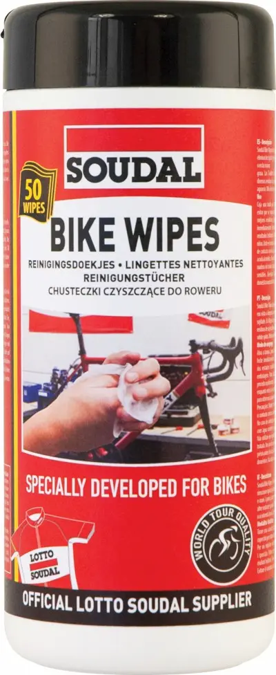 Soudal Bike Wipes nedves törlőkendő, 50 db