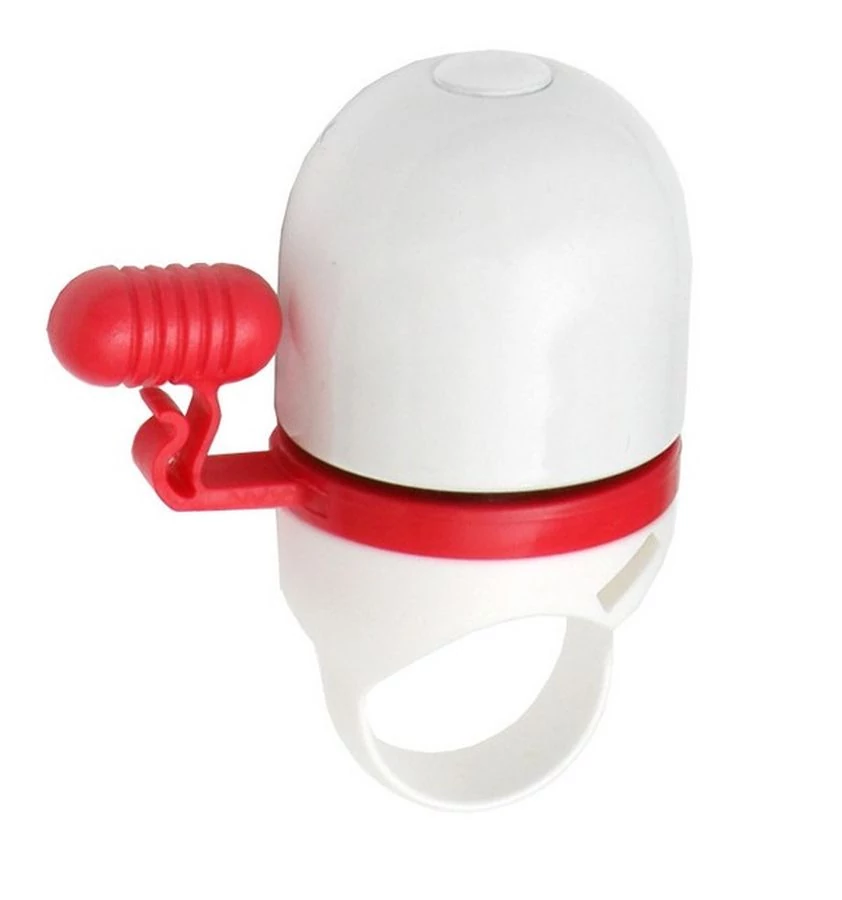 Spyral Eggs pengetős csengő, 34 mm, fehér-piros