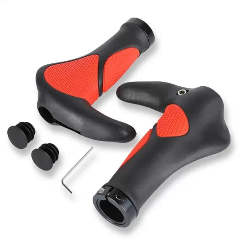 Spyral Multi Tour ergonomikus, bilincses markolat, fekete-piros, 138 mm, szarvval