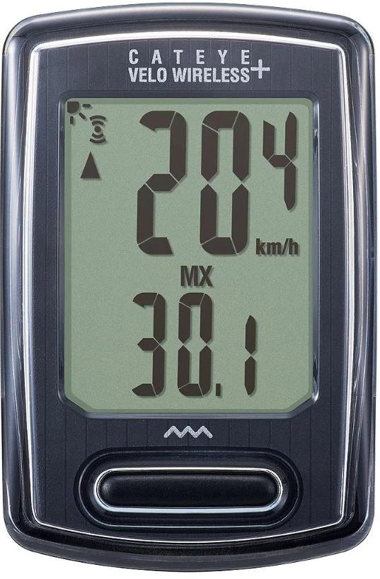 Cateye Velo Wireless+ CC-VT235W vezeték nélküli komputer, 8 funkciós, háttérvilágítással, fekete