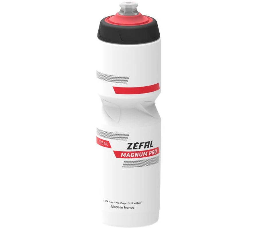 Zefal Magnum Pro kulacs, 975 ml, csavaros, fekete - fehér - piros